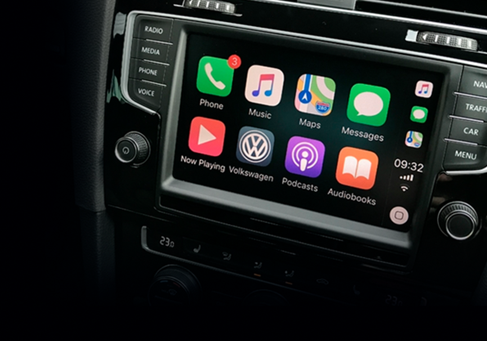 Interface Carplay / Android Auto compatível com Volkswagen
