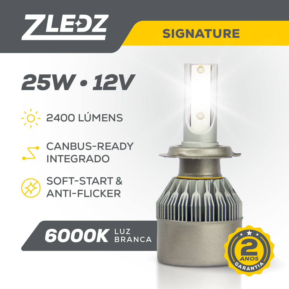 Lâmpada de Led Automotiva - ZLEDZ Signature