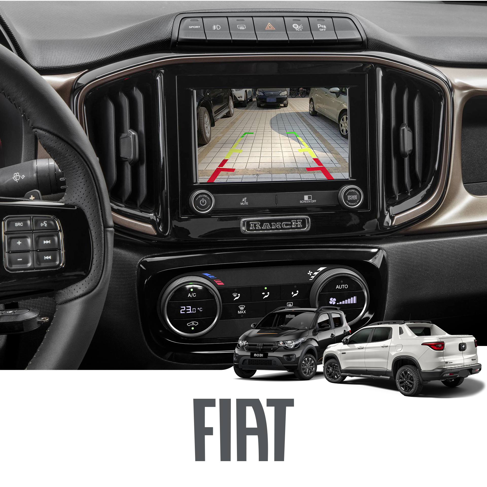 Ativador Câmera de Ré Fiat (ZZO-FCA-MS)