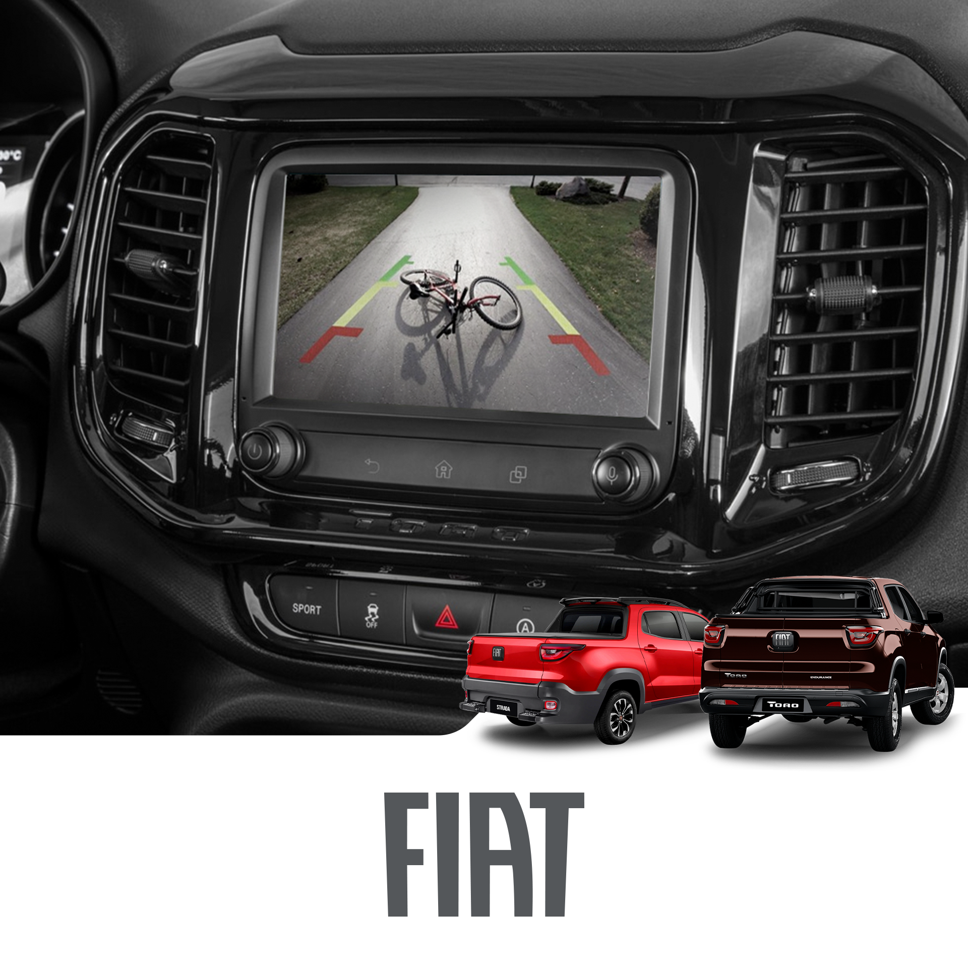 Ativador Câmera de Ré Fiat (ZZO-FCA3)
