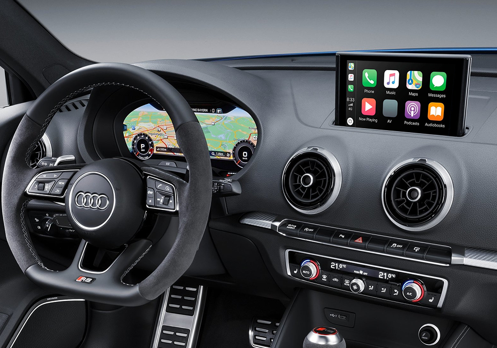Interface Carplay / Android Auto sem fio compatível com Audi, Porsche e Volkswagen