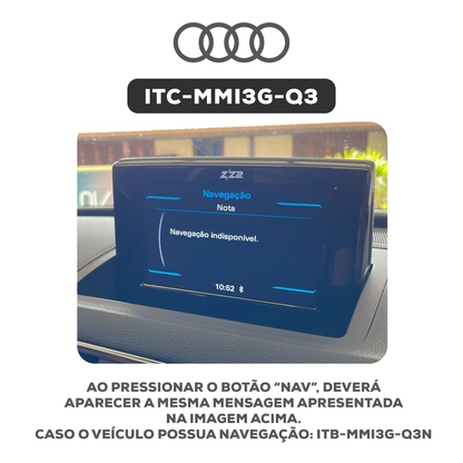 Interface CarPlay Audi Q3 (ITC-MMI3G-Q3)