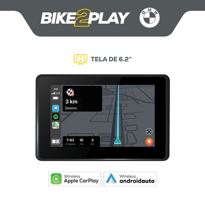 Multimídia de 6.2" Para Motos BMW - BIKE2PLAY