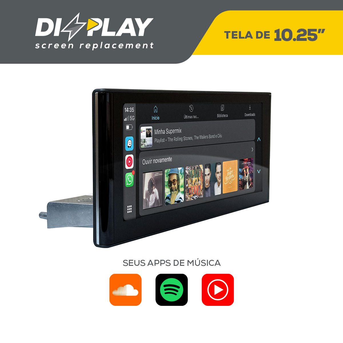 DIZZPLAY Multimídia 10.25" - Audi A3 - MIB2