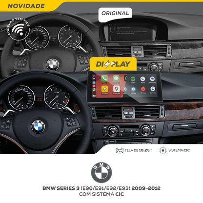 DIZZPLAY Multimídia 10.25" - BMW Série 3 - CIC