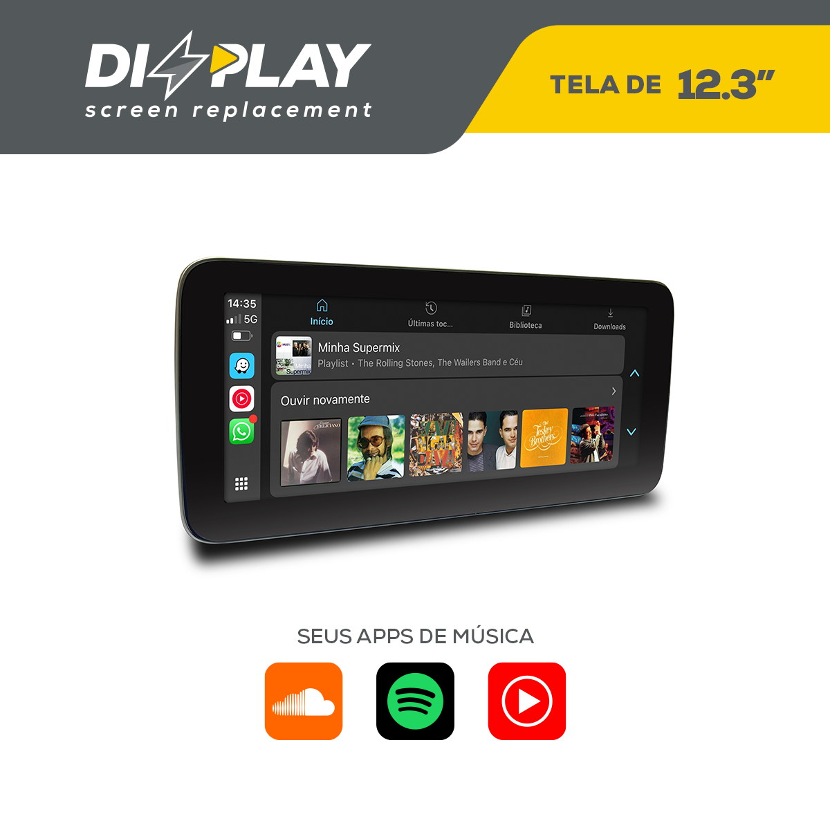 DIZZPLAY Multimídia 12.3" - Mercedes GLE - NTG5