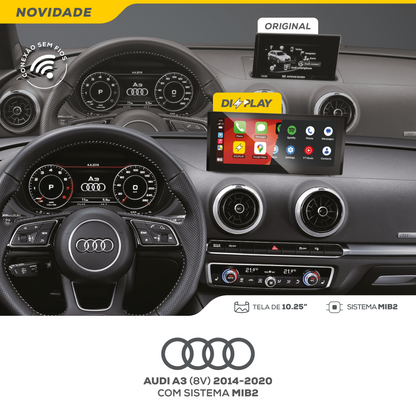 DIZZPLAY Multimídia 10.25" - Audi A3 - MIB2