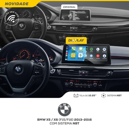DIZZPLAY Multimídia 10.25" - BMW X5-X6 - NBT