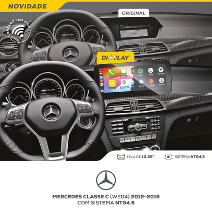 DIZZPLAY Multimídia 10.25" - Mercedes Classe C - NTG45