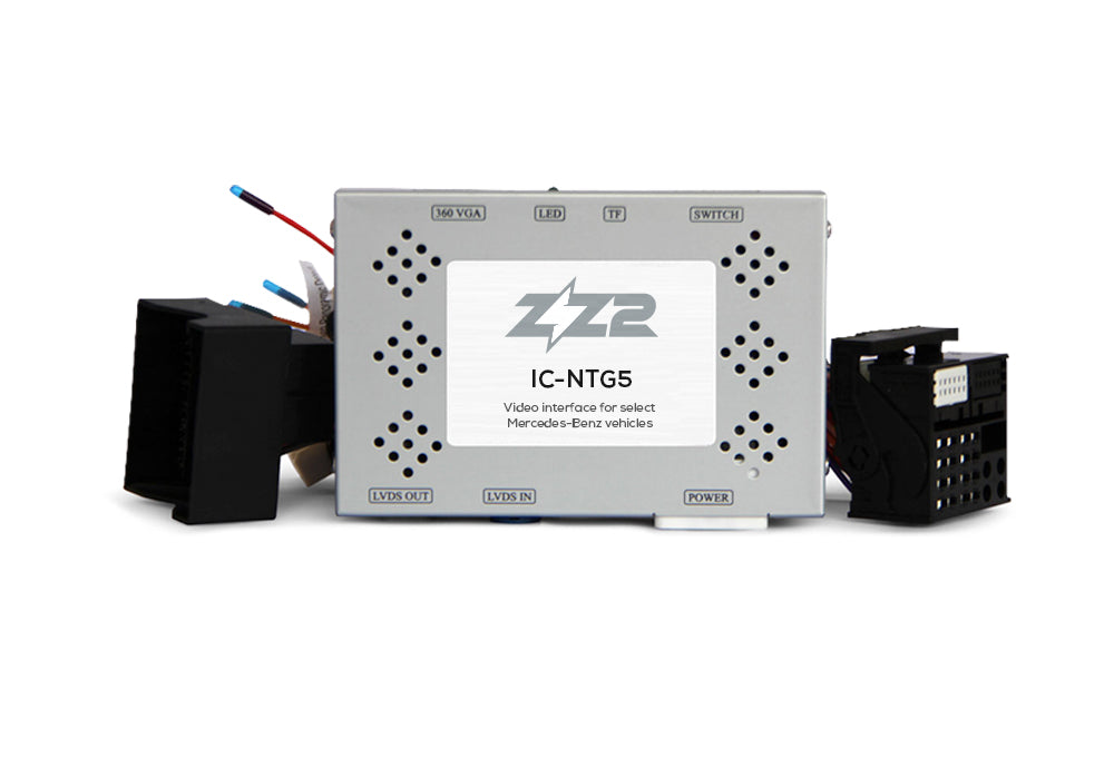 Interface de câmera de ré e frontal para Mercedes-Benz A, B, C, E, CLA, CLS, GLC e GLE equipada com NTG5.