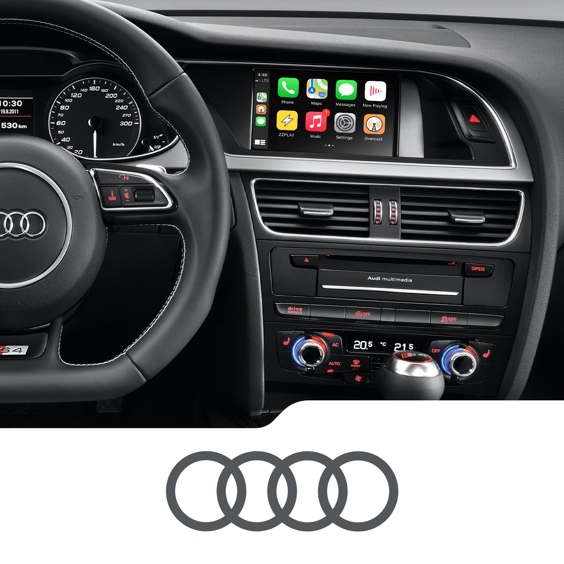 Interface CarPlay Audi (ITB-MMI3G-A4)