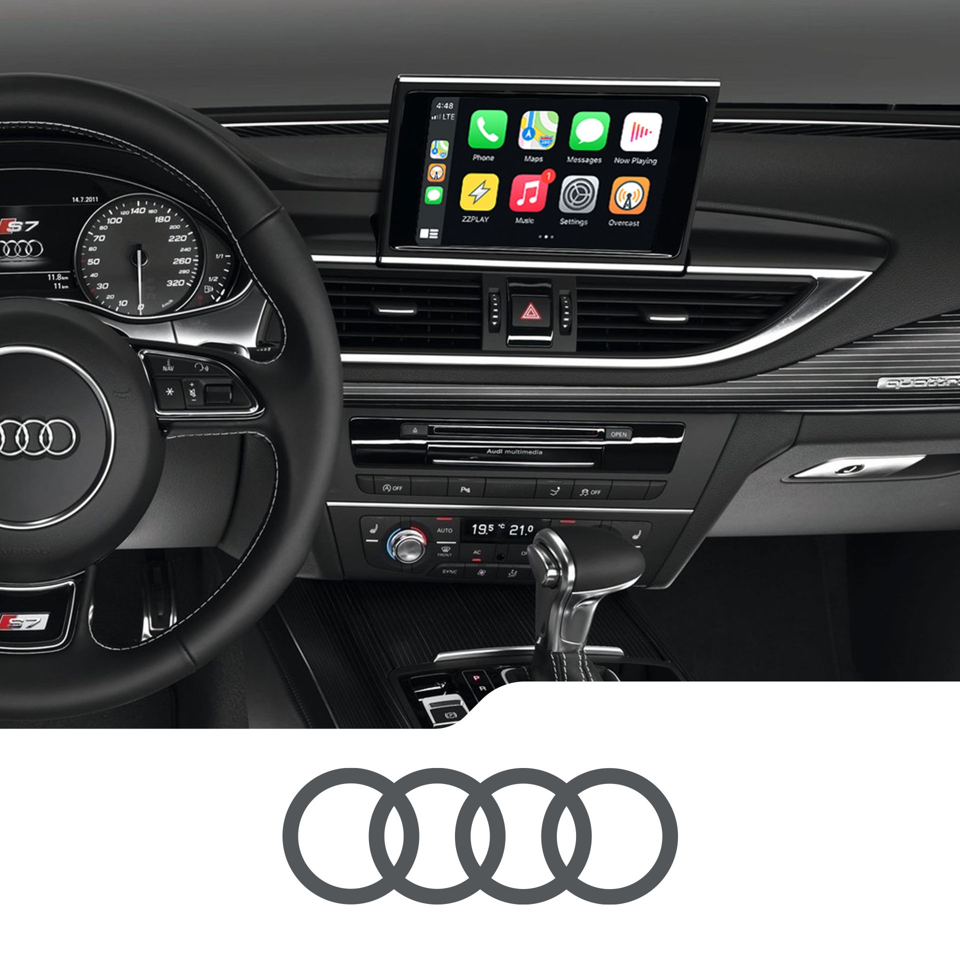Interface CarPlay Audi A6/A7 (IT3-MMI3G-A6/A7)