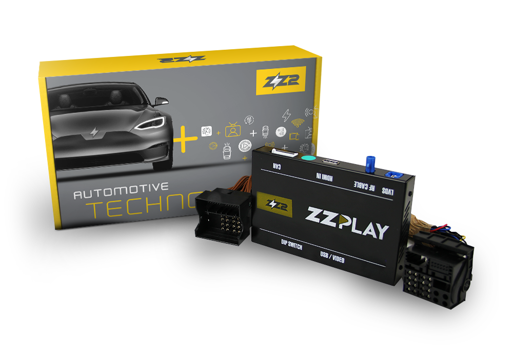 CarPlay/Android Auto sem fio, câmera e interface A/V compatível com veículos Porsche