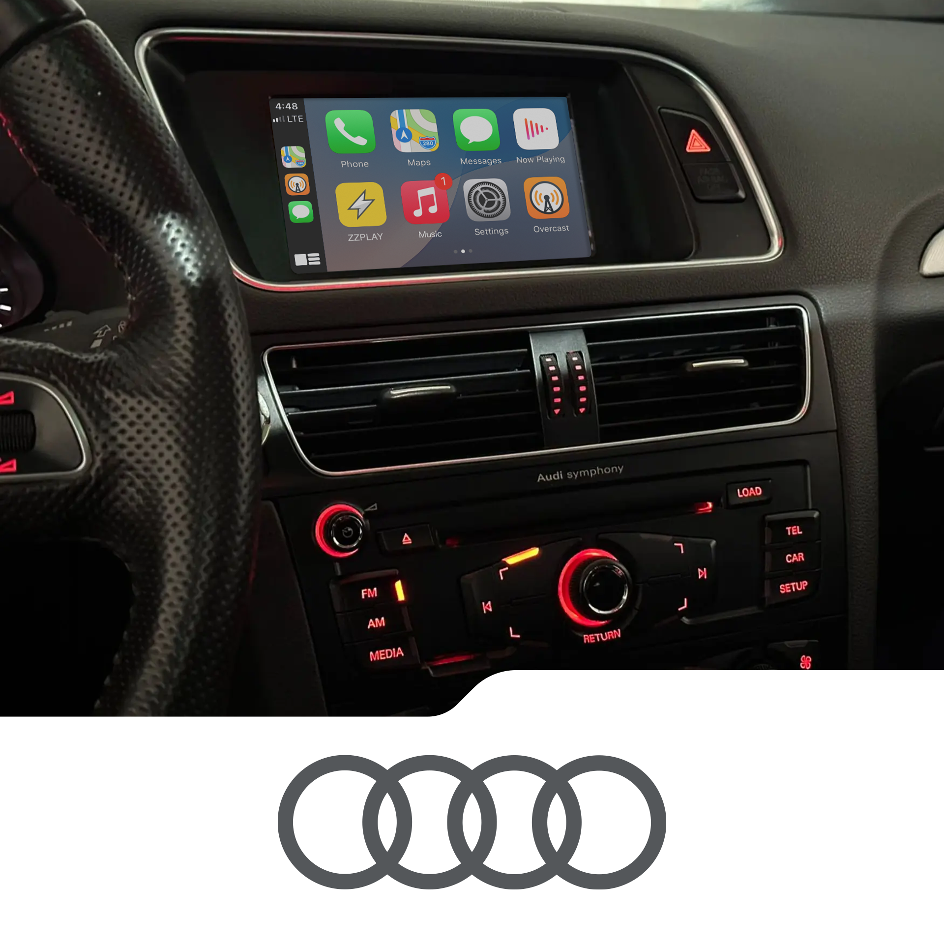 Interface CarPlay Audi (IT3-SYMPHONY)
