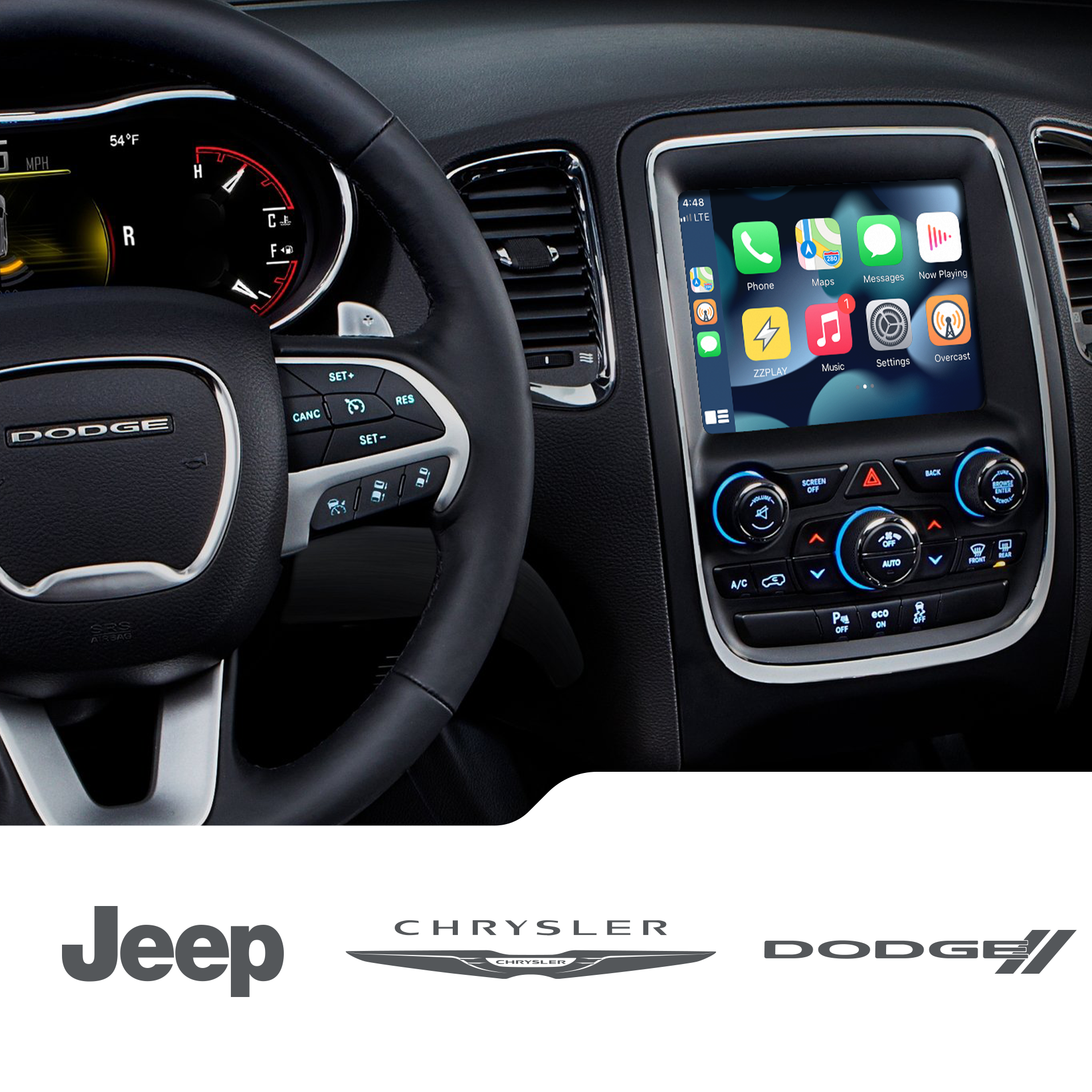 Interface CarPlay Jeep / Dodge (ITZ-JGC)