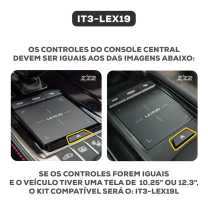 Interface CarPlay Lexus - Touchpad G (IT3-LEX19)