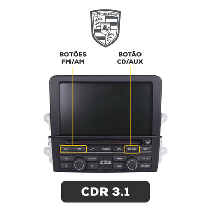 Interface CarPlay Porsche (ITZ-CDR31)