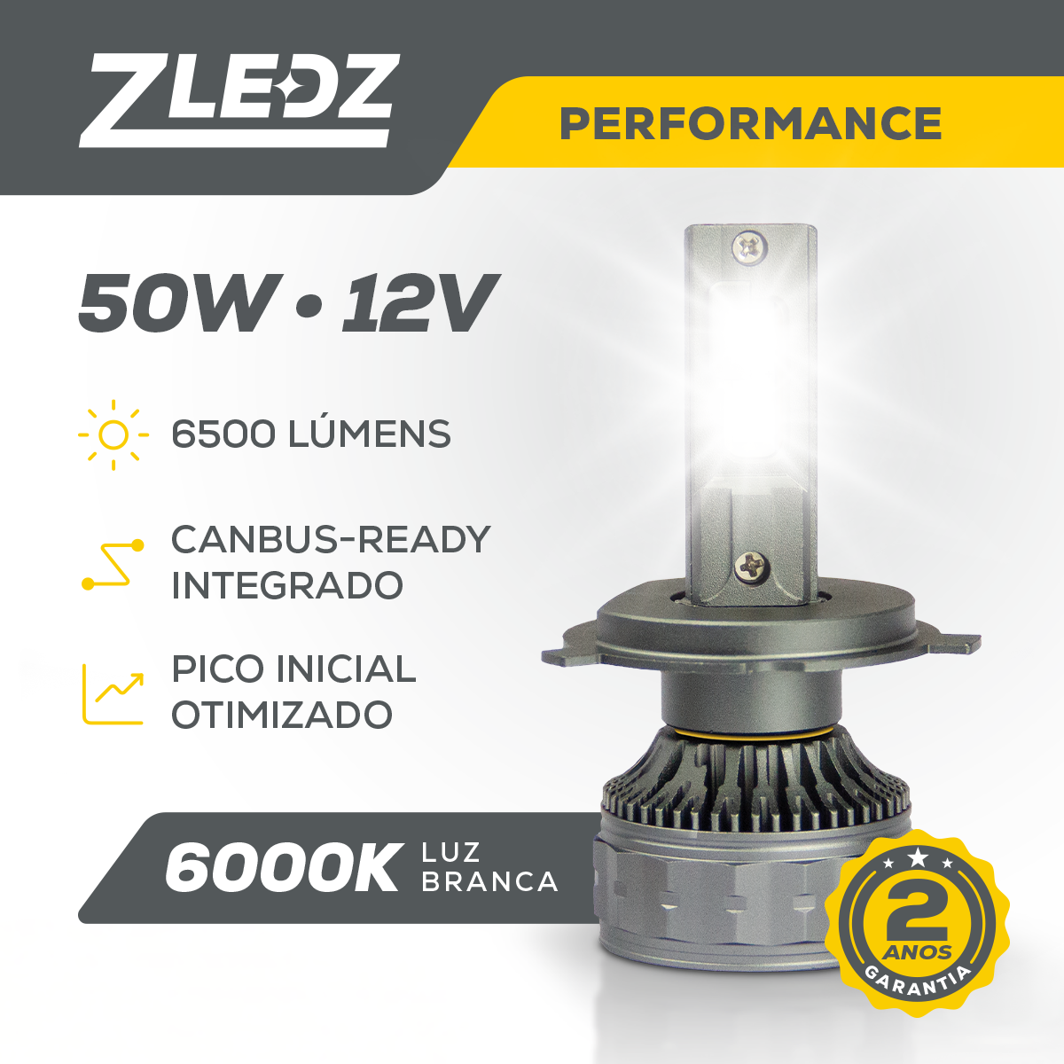 Lâmpada de Led Automotiva - ZLEDZ Performance