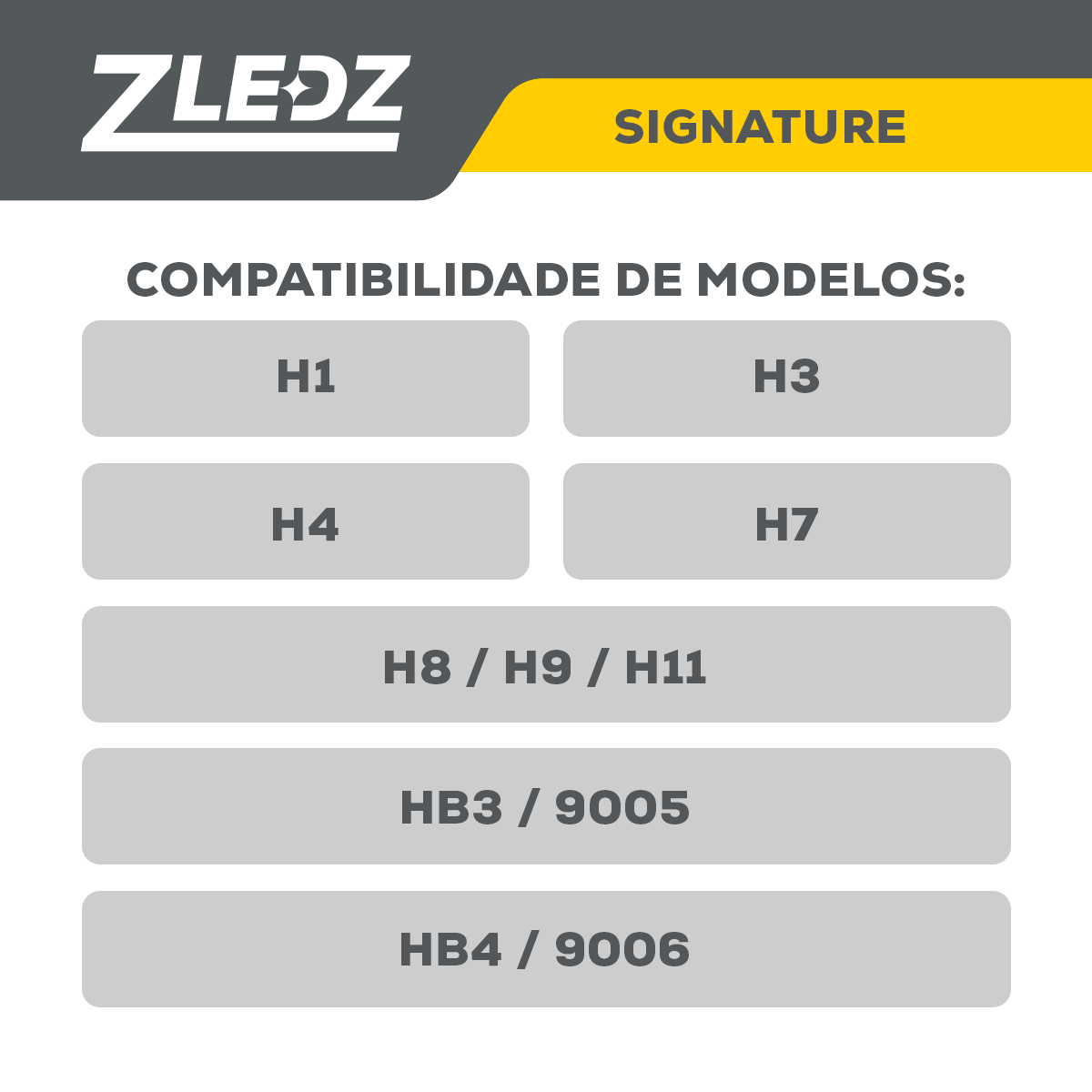 Lâmpada de Led Automotiva - ZLEDZ Signature
