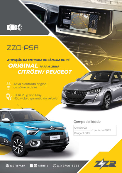 Ativador Câmera de Ré Peugeot/Citroën (ZZO-PSA)