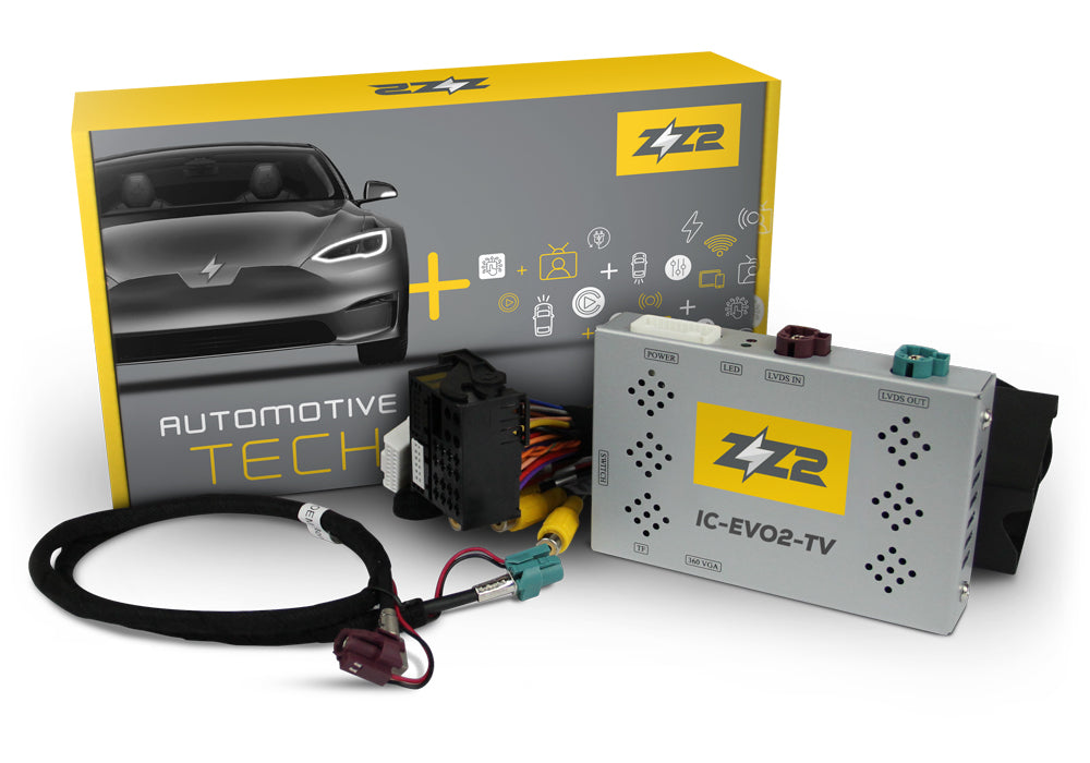 Interface de câmera de ré e frontal para&nbsp;BMW Séries 1, 2, 3, 4, 5, 7 e X1, X3, X4, X5 e X6 equipada com EVO2.